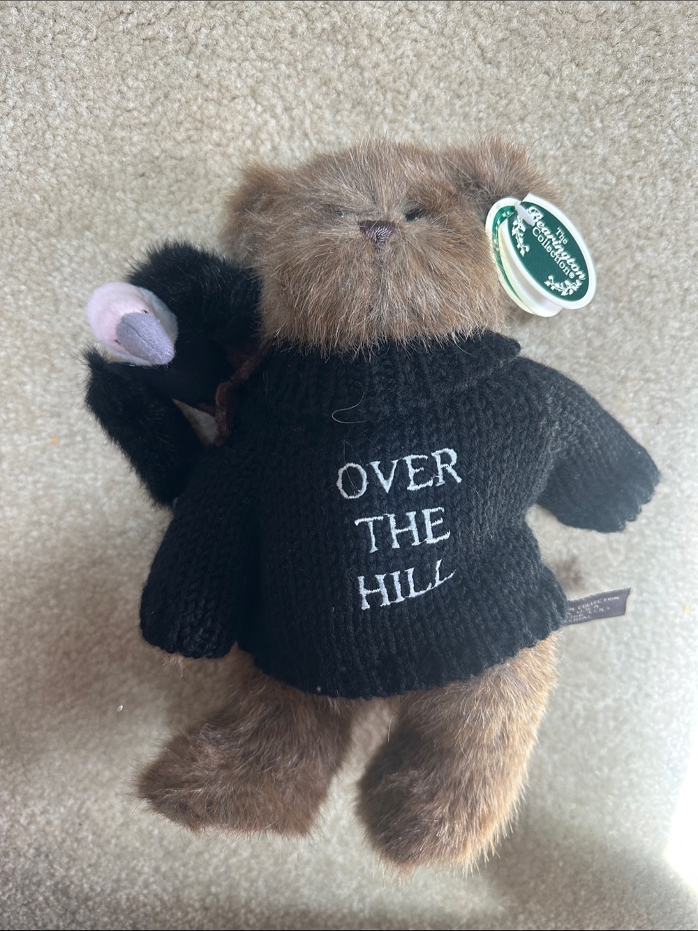Bearington  Bear with 'OVER THE HILL' Black Sweater